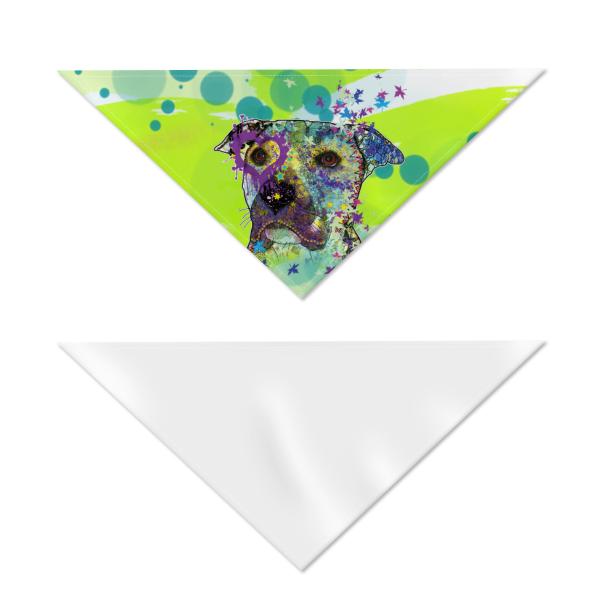 Hunde-Bandana Dio - Popart Hundedesign, 100 % Polyester, 70x30 cm, verstellbar, waschbar